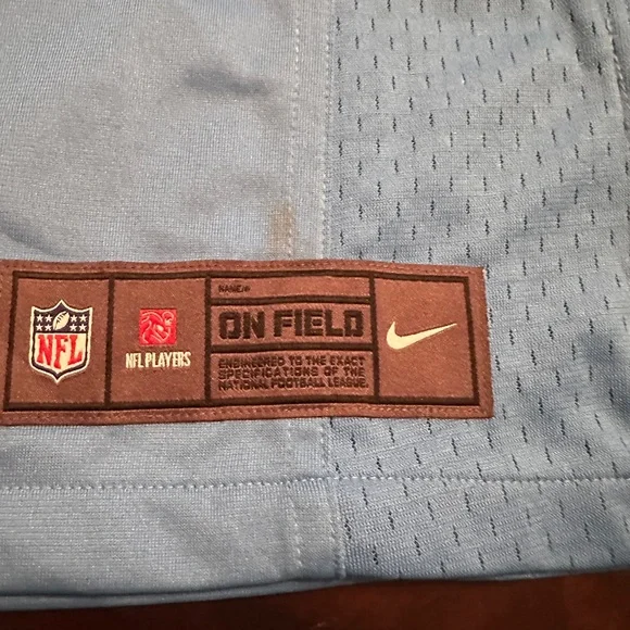 NFL On Field Light Blue and Dark Blue Jersey - Picture 5 of 6